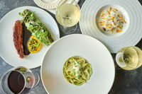 3-retters middag og vinmenu