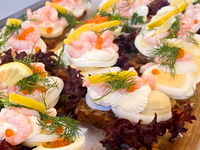 Smørrebrødsbuffet inkl. 1 snaps